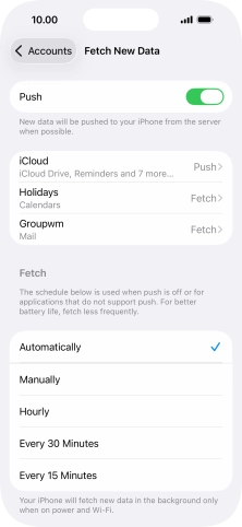 Press the indicator next to Press the indicator next to