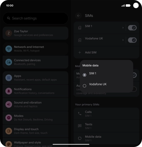 Press the required price plan. Press the required price plan.