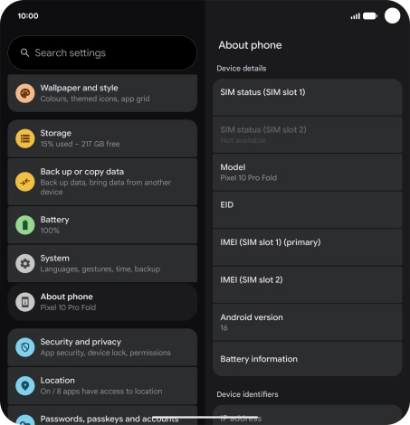 Press EID to see your phone’s EID number. Press EID to see your phone’s EID number.