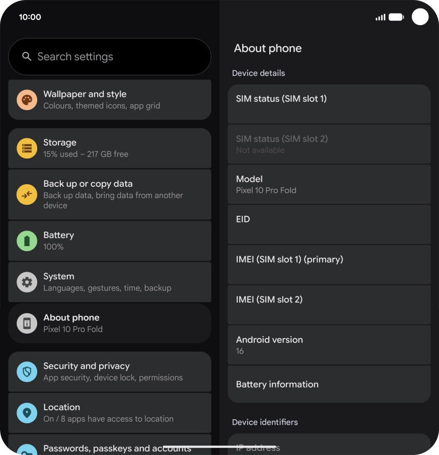 Press EID to see your phone’s EID number. Press EID to see your phone’s EID number.