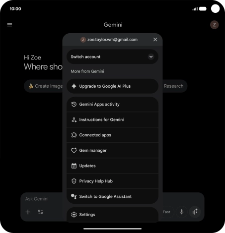 Press Settings. Press Settings.