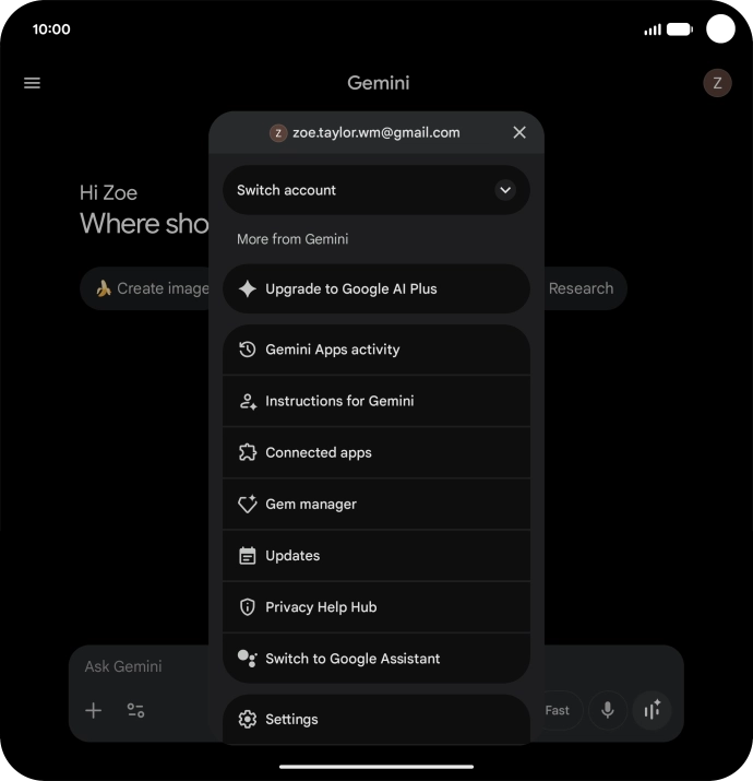 Press Settings. Press Settings.