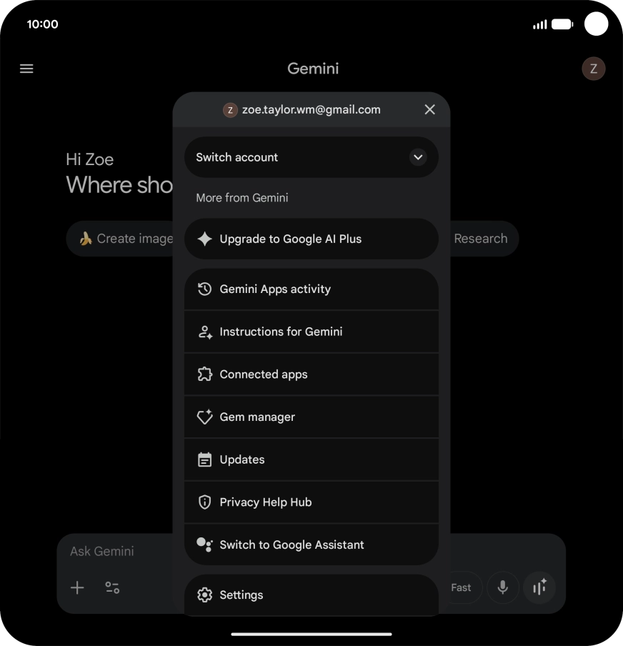 Press Settings. Press Settings.