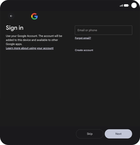 Follow the instructions on the screen to finish the activation. Follow the instructions on the screen to finish the activation.