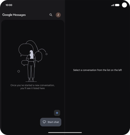 Press the profile icon. Press the profile icon.