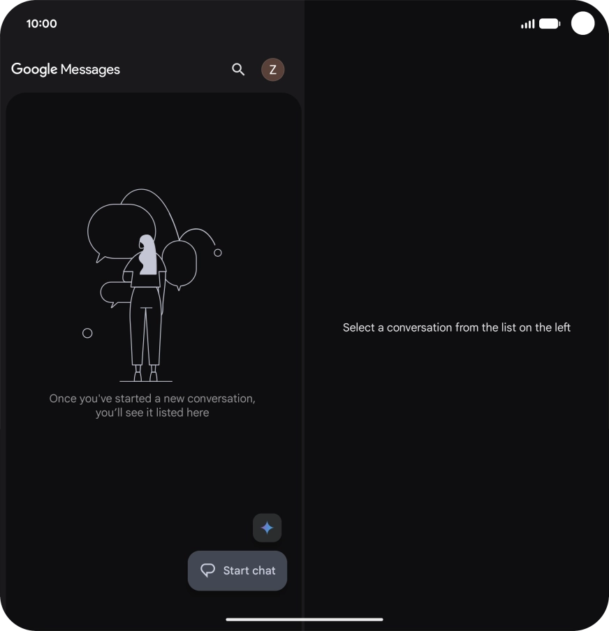 Press the profile icon. Press the profile icon.