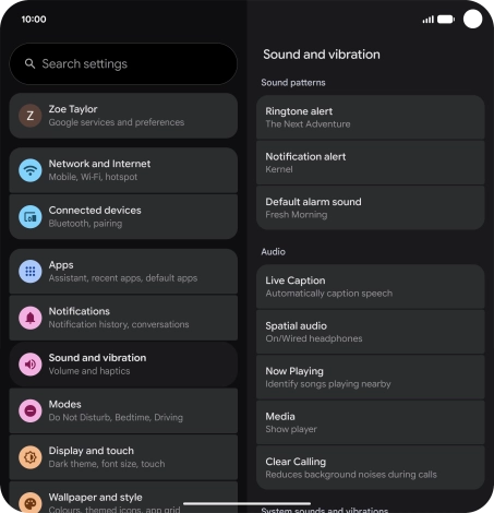 Press Ringtone alert. Press Ringtone alert.