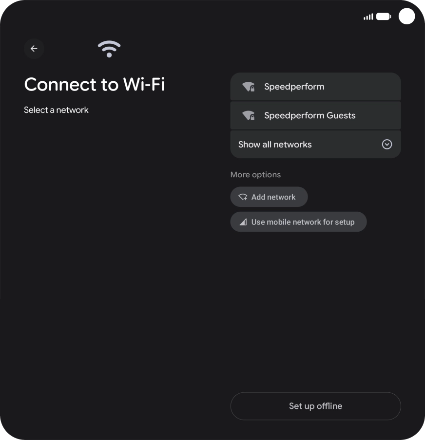 Press the required Wi-Fi network. Press the required Wi-Fi network.