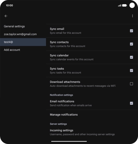 Press the field next to Press the field next to