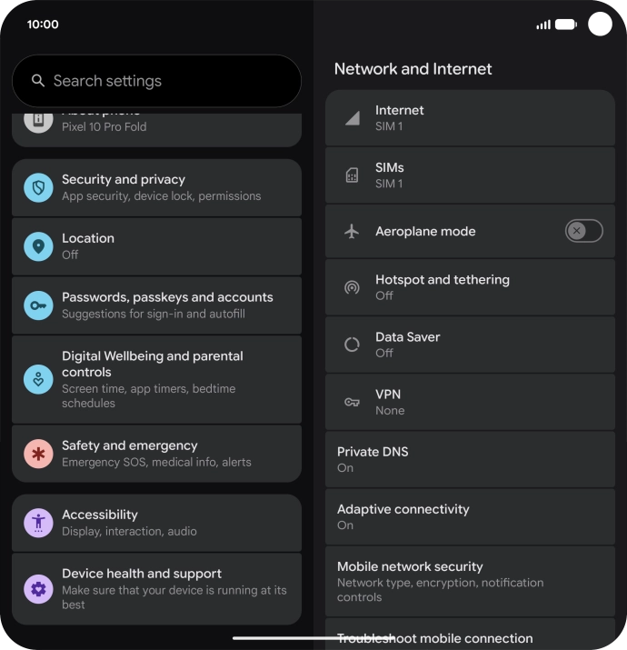 Press Passwords, passkeys and accounts. Press Passwords, passkeys and accounts.