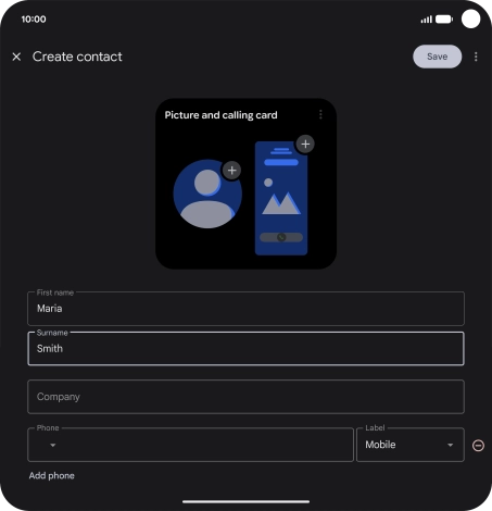 Press the field below Press the field below