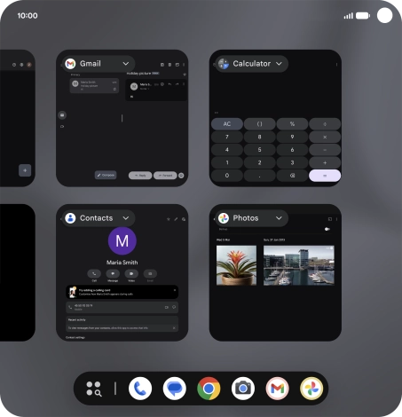 To end one running application, slide your finger upwards on the required application. To end one running application, slide your finger upwards on the required application.