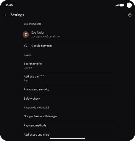 Press Privacy and security. Press Privacy and security.