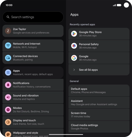 Press See all apps. Press See all apps.