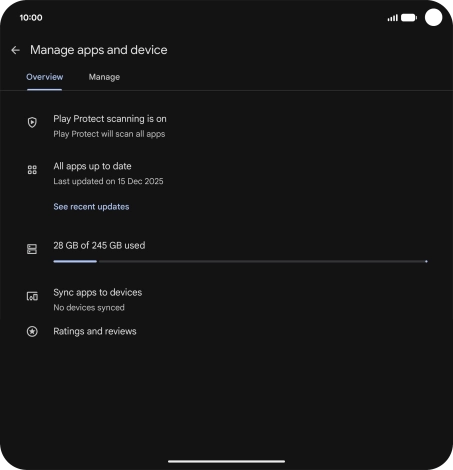 Press Manage. Press Manage.