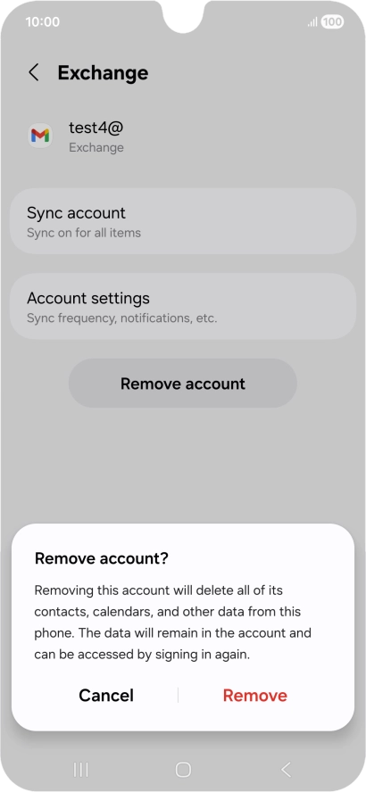 Press Remove. Press Remove.