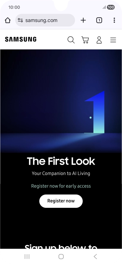Press the menu icon. Press the menu icon.