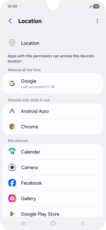 Press the required app. Press the required app.