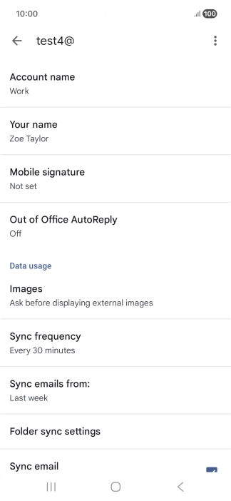 Press Account name and key in the required name. Press Account name and key in the required name.