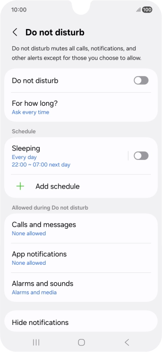 Press the indicator next to Press the indicator next to