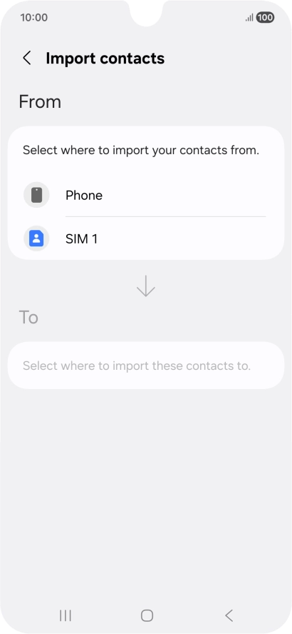 Press the name of the SIM. Press the name of the SIM.