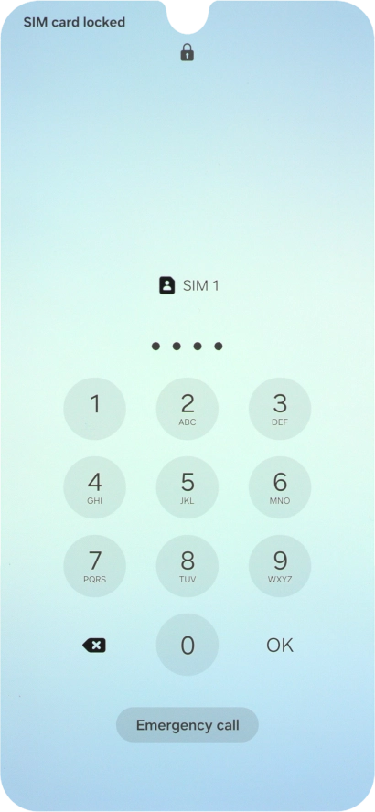 If you're asked to key in your PIN, do so and press OK. If you're asked to key in your PIN, do so and press OK.