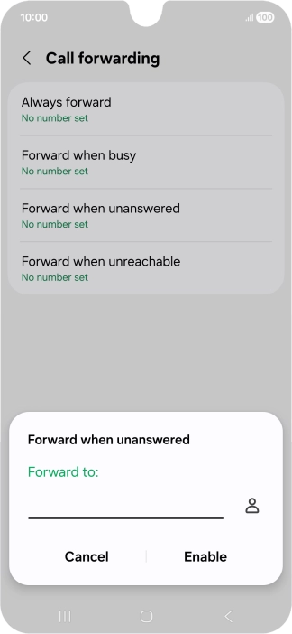 Key in +447836121121 and press Enable. Key in +447836121121 and press Enable.