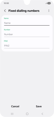 Press Name and key in the required name. Press Name and key in the required name.