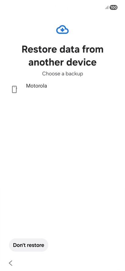 Press the required backup and your phone restores the content of the selected backup. Subsequently, follow the instructions on the screen to set up your phone and prepare it for use. Press the required backup and your phone restores the content of the selected backup. Subsequently, follow the instructions on the screen to set up your phone and prepare it for use.