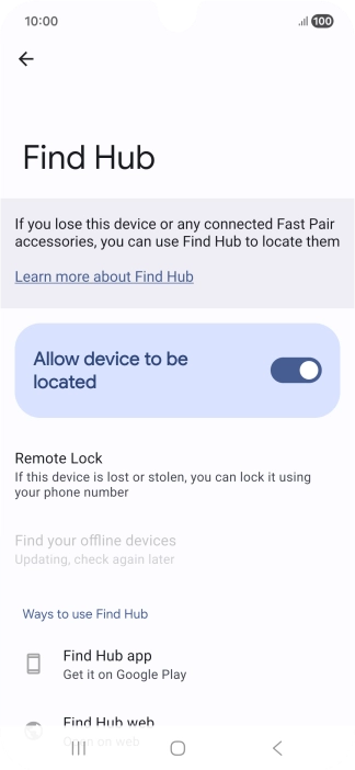 Press the Home key to return to the home screen. Press the Home key to return to the home screen.