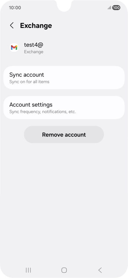 Press Remove account. Press Remove account.