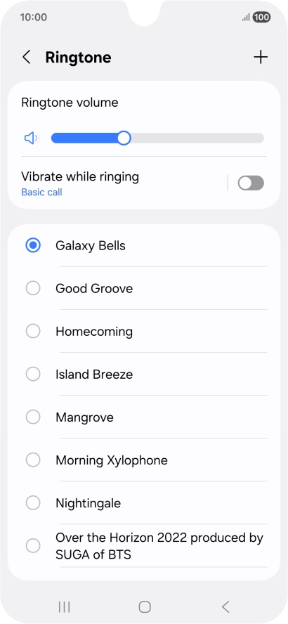 Press the required ring tones to hear them. Press the required ring tones to hear them.