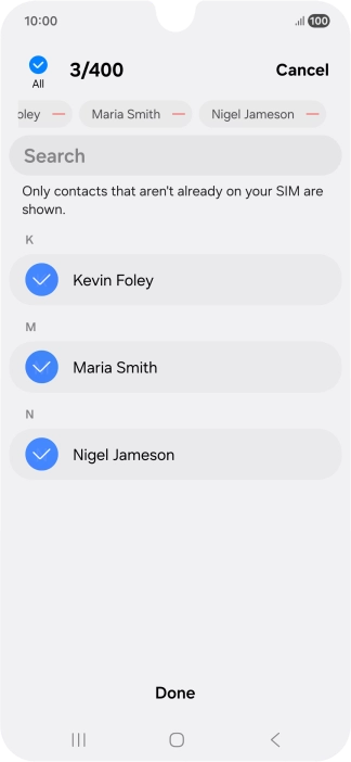 Press Done. Press Done.