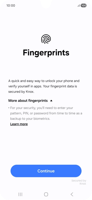 Press Continue. Press Continue.