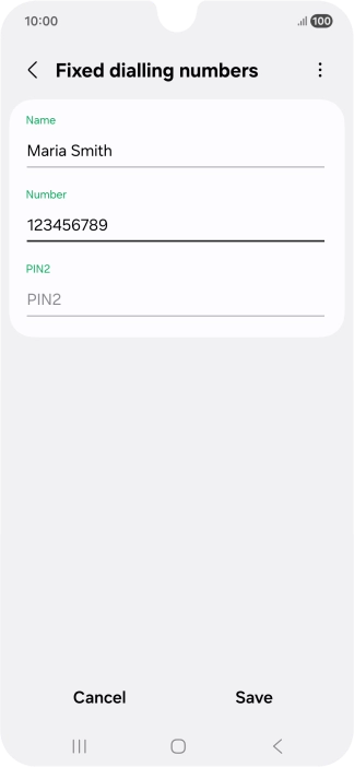 Press PIN2 and key in your PIN2. The default PIN2 is 1111. Press PIN2 and key in your PIN2. The default PIN2 is 1111.
