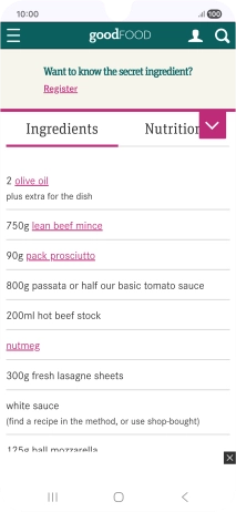 Go to the required screen. Go to the required screen.