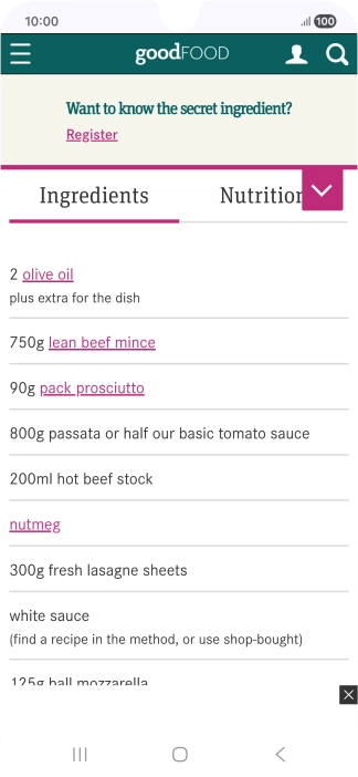 Go to the required screen. Go to the required screen.