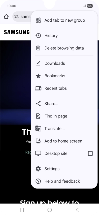 Press Settings. Press Settings.
