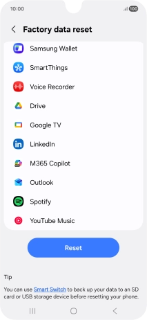 Press Reset. Press Reset.