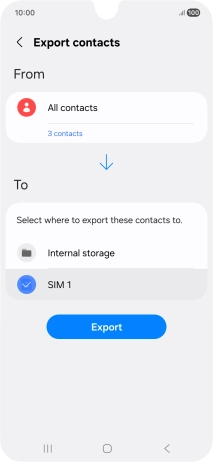 Press Export. Press Export.