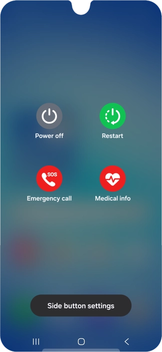 Press Power off. Press Power off.