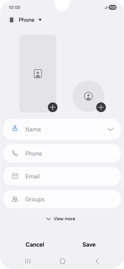 Press the address book drop down list. Press the address book drop down list.