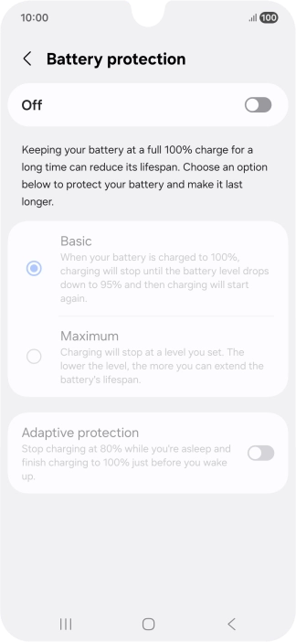 Press the indicator to turn the function on or off. Press the indicator to turn the function on or off.