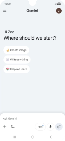 Press the profile icon. Press the profile icon.