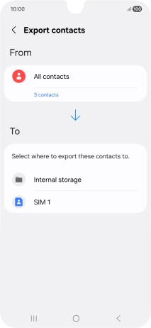 Press the name of the SIM. Press the name of the SIM.