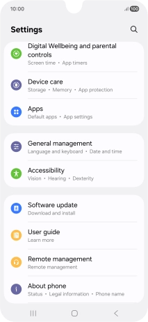 Press Software update. Press Software update.