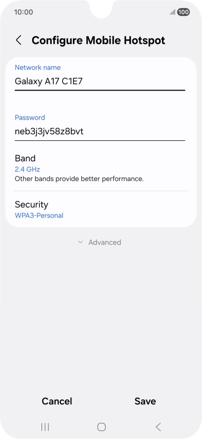 Press the field below Press the field below
