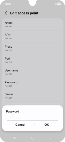 Key in wap and press OK. Key in wap and press OK.