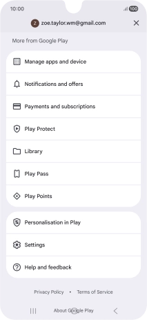 Press Manage apps and device. Press Manage apps and device.