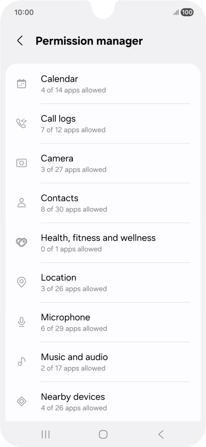 Press the required phone function. Press the required phone function.